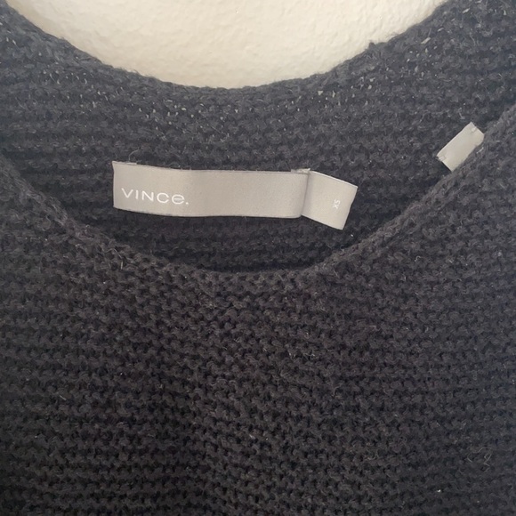 Theory black tank linen knit top - Picture 4 of 4